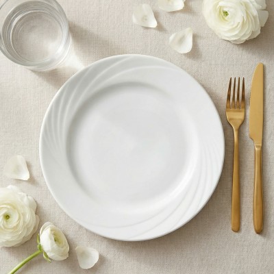 Тарелка плоская 24 см ф. Голубка рис. Белый