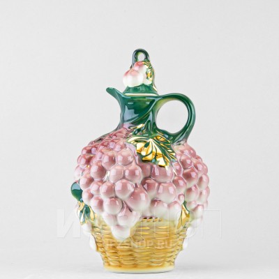 Графин ф. Виноград в корзине Розовый мускат