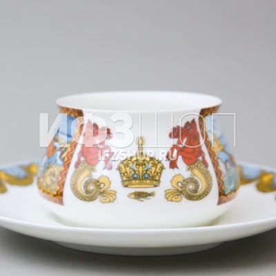 Чашка с блюдцем кофейная ф. Билибина рис. Сказка о рыбаке и рыбке