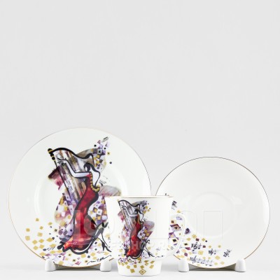 Комплект кофейный ф. Майская рис. Семь нот. Ми