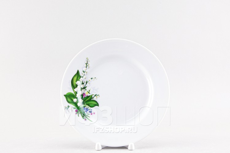 Тарелка плоская 20 см ф. Идиллия рис. Ландыш 