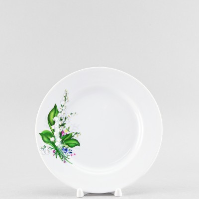 Тарелка плоская 20 см ф. Идиллия рис. Ландыш