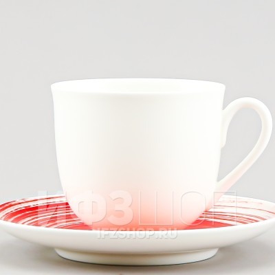 Чашка с блюдцем кофейная ф. Ландыш рис. Снеговик