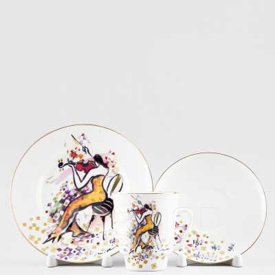 Комплект кофейный ф. Майская рис. Семь нот. Соль