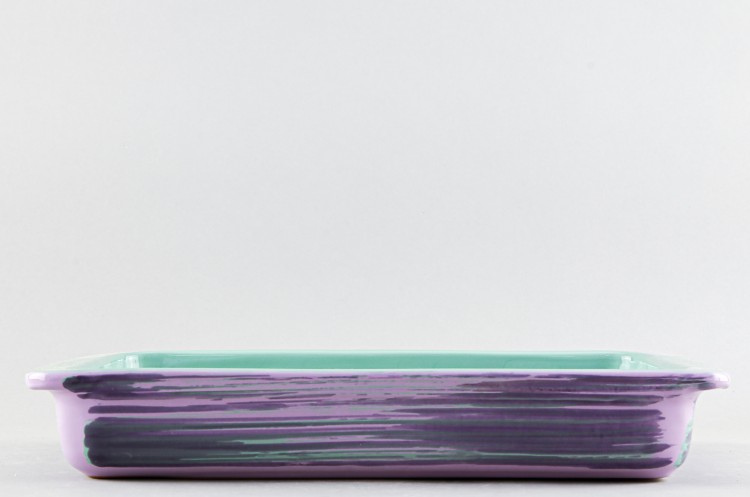 Форма для запекания прямоугольная 32.5 х 18.5 см рис. Лаванда 