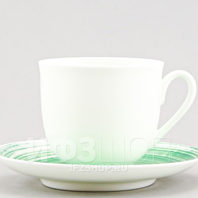 Чашка с блюдцем кофейная ф. Ландыш рис. Машинка