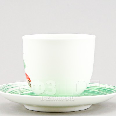 Чашка с блюдцем кофейная ф. Ландыш рис. Машинка