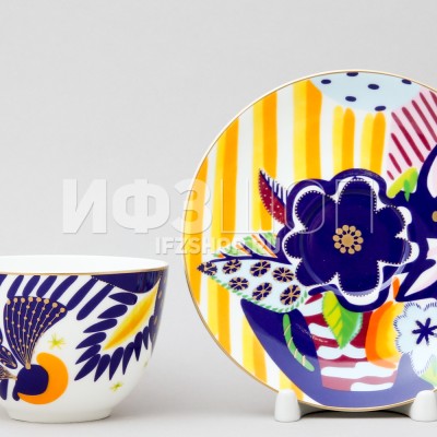 Чашка с блюдцем чайная ф. Весенняя-2 рис. Букет для Анны