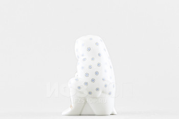 Павиан с детенышем Голубая снежинка (высота 11 см)