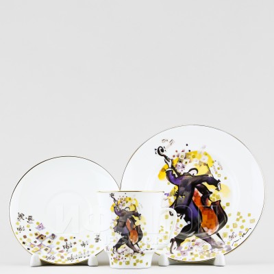 Комплект кофейный ф. Майская рис. Семь нот. Ля