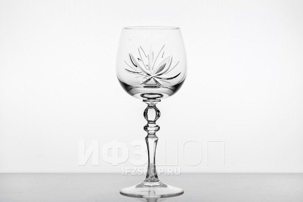 Набор из 6 бокалов для вина 300 мл ф. 7565 серия 900/43 (Цветок)