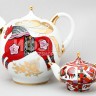 Комплект чайников ф. Новгородский рис. Красный конь, 2 предмета