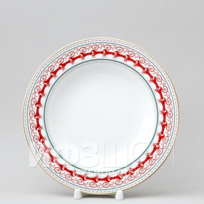 Тарелка глубокая 22.5 см ф. Европейская-2 рис. Олений край