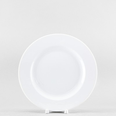 Тарелка плоская 24 см ф. Идиллия рис. Белый