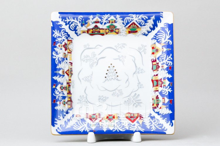 Подставка для мелочи 16.5х16.5 см рис. Зимняя сказка в Москве