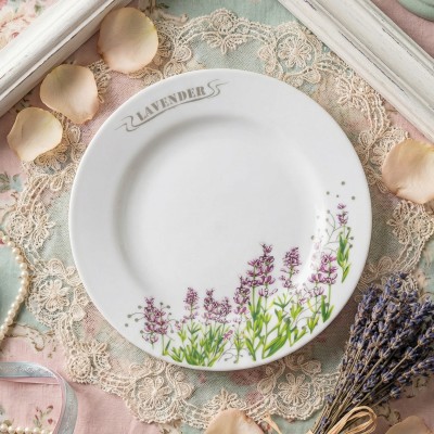 Тарелка плоская 20 см ф. Идиллия рис. Лаванда