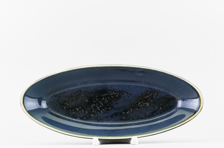 Блюдо овальное для рыбы 28 х 11.5 см ф. Ristorante рис. Blu reattivo в Пензе