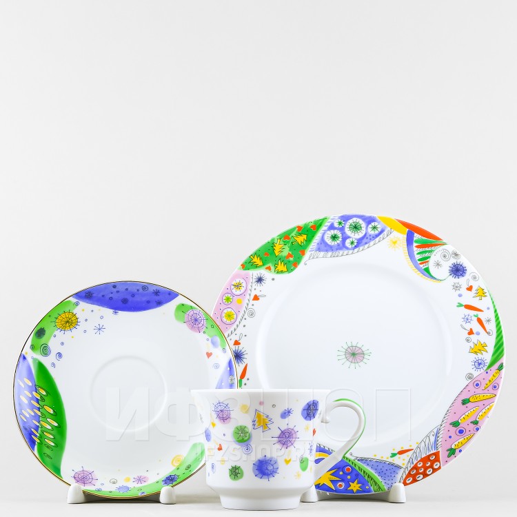 Комплект чайный ф. Банкетная рис. Карнавал в Москве