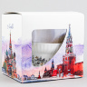Чашка с блюдцем чайная ф. Волна рис. Тонкие веточки в подарочной упаковке Москва