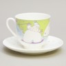 Чашка с блюдцем кофейная ф. Ландыш рис. Лыжники в Москве