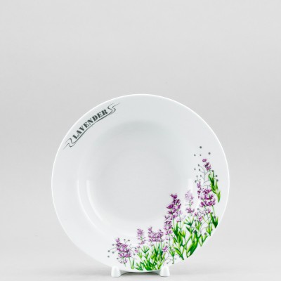 Тарелка глубокая 20 см ф. Идиллия рис. Лаванда