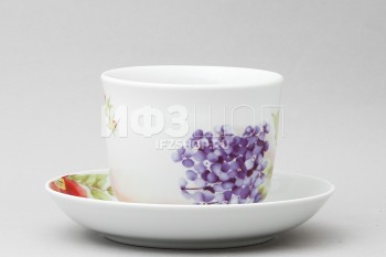 Чашка с блюдцем чайная ф. Ностальгия рис. Альпийские цветы