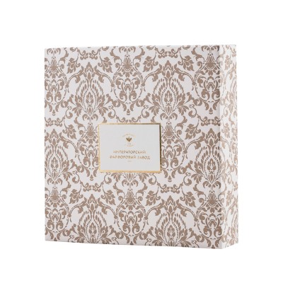 Набор из 6 салфеток 45х45 см рис. Византия (белая)