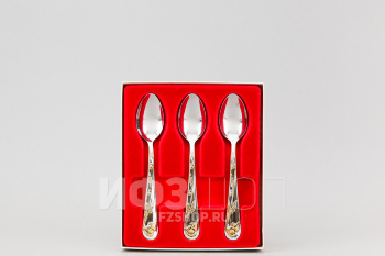 Набор чайных ложек, серия Маки с покрытием под золото, 6 предметов