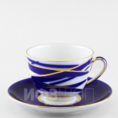 Чашка с блюдцем чайная ф. Весенняя рис. Кокон