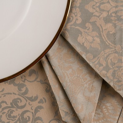 Набор из 6 салфеток 45х45 см рис. Византия (жемчужная)