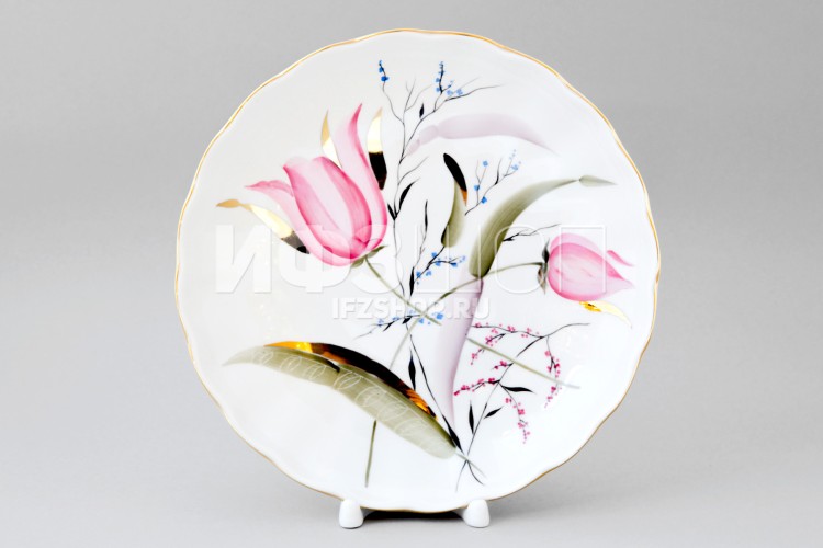 Сухарница ф. Тюльпан рис. Розовые тюльпаны в Москве