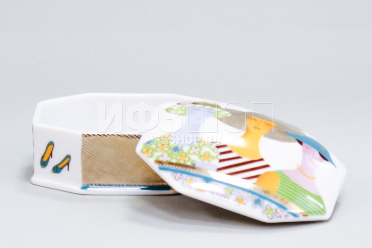 Туалетная коробочка ф. Граненая рис. Shopping в Москве