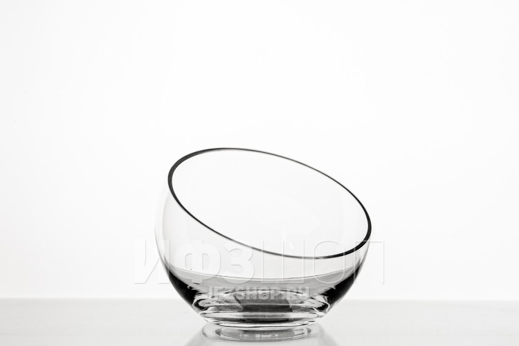 Ваза-шар, высота 10.3 см, диаметр 12 см, форма 5580 (косой срез) 