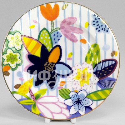 Тарелка плоская 25 см ф. Стандартная рис. Вера