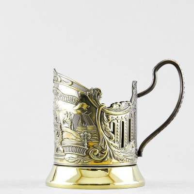 Подстаканник латунный, Санкт-Петербург