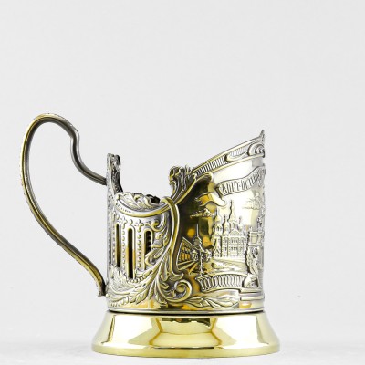 Подстаканник латунный, Санкт-Петербург