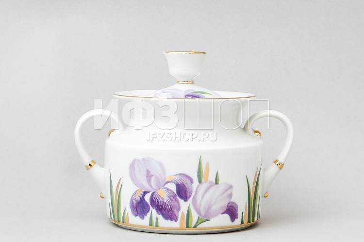 Сахарница ф. Банкетная рис. Ирисы 