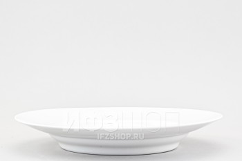 Тарелка плоская/декоративная 24 см ф. Гладкая рис. Белый