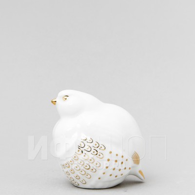 Каменная куропатка №2 Золотая (высота 6.3 см)