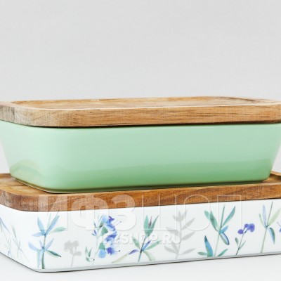 Набор прямоугольных форм для запекания рис. Травы, 2 предмета
