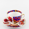 Чашка с блюдцем чайная ф. Весенняя рис. Народные узоры в Москве