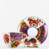 Чашка с блюдцем чайная ф. Весенняя рис. Народные узоры в Москве