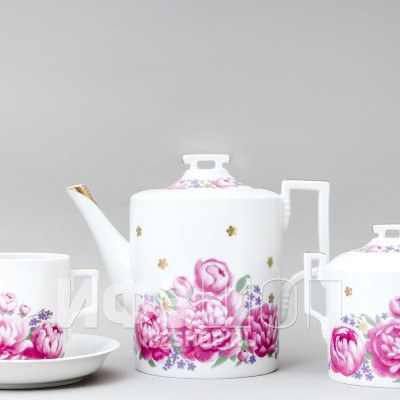Сервиз чайный ф. Гербовая рис. Первое свидание, 14 предметов