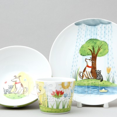 Детский набор рис. Давай дружить, 3 предмета