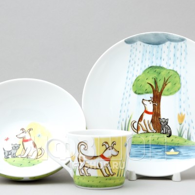 Детский набор рис. Давай дружить, 3 предмета