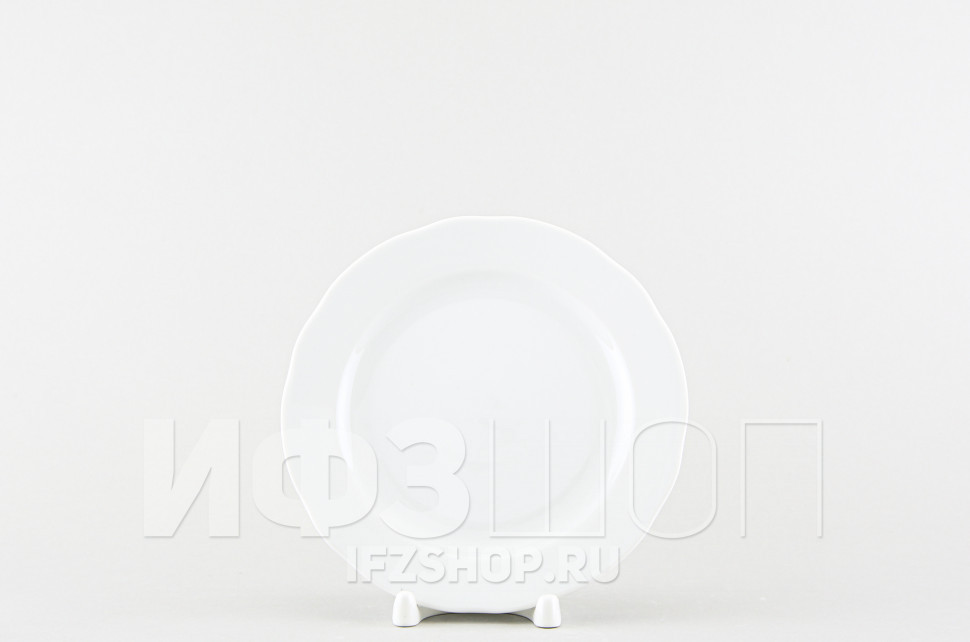 Набор из 6 тарелок плоских 17.5 см ф. Вырезной край рис. Белый