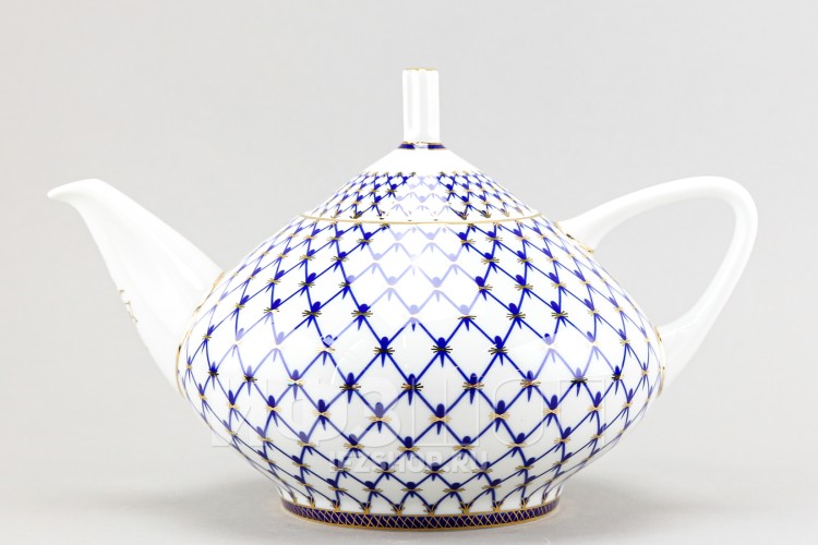 Чайник заварочный ф. Купольная рис. Кобальтовая сетка (несорт) 