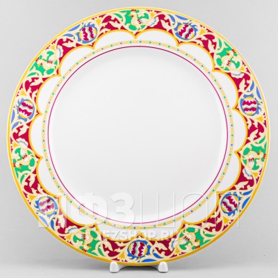 Блюдо круглое 32 см ф. Европейская-2 рис. Воскресный (пурпур)