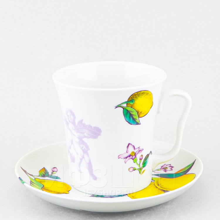 Бокал с блюдцем ф. Ленинградский рис. Лимоны (микс) в Москве