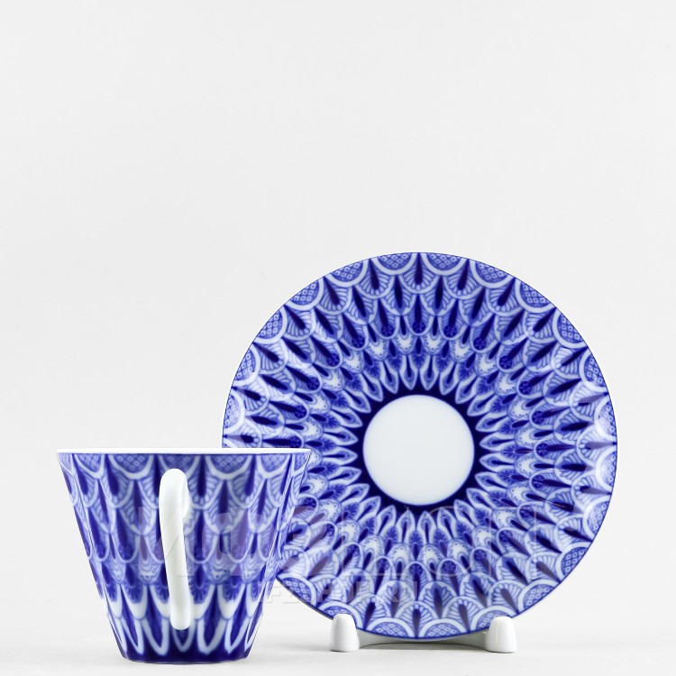 Чашка с блюдцем чайная ф. Лучистая рис. Ажур 